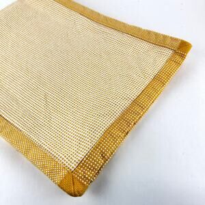 Handwoven Yellow Textured Premium Cotton Table Runner